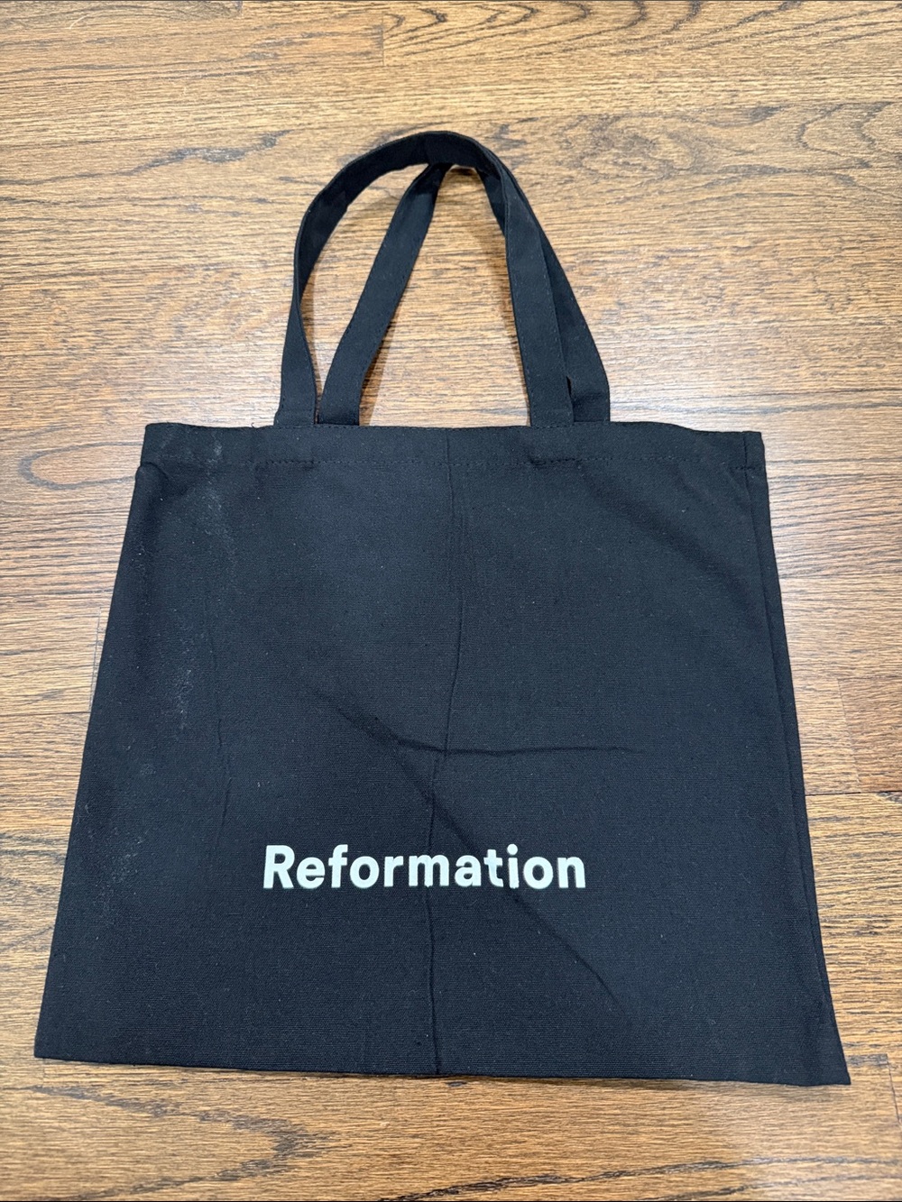Reformation Black Logo Tote Bag